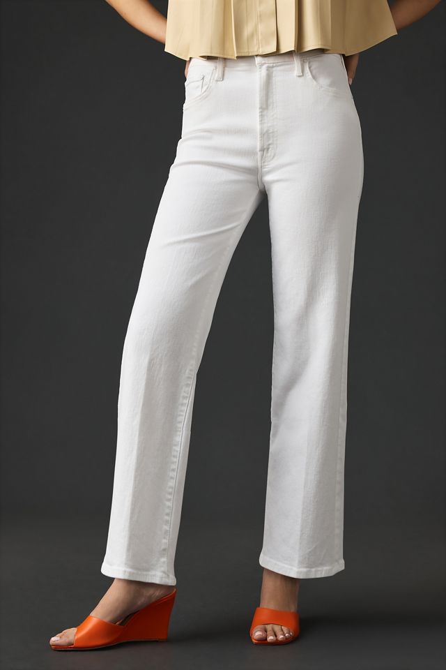 デニム・ジーパン MOTHER 'The Rambler Zip Ankle' jeans White THE RAMBLER ZIP ANKLE FAIREST OF THEM ALL | MOTHER DENIM