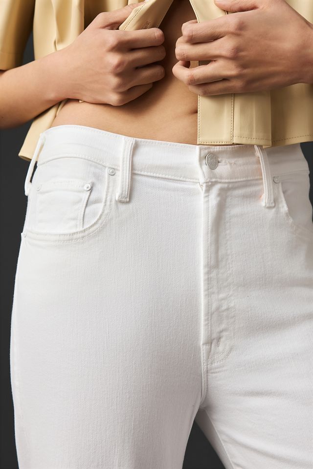 デニム・ジーパン MOTHER 'The Rambler Zip Ankle' jeans White THE RAMBLER ZIP ANKLE FAIREST OF THEM ALL | MOTHER DENIM
