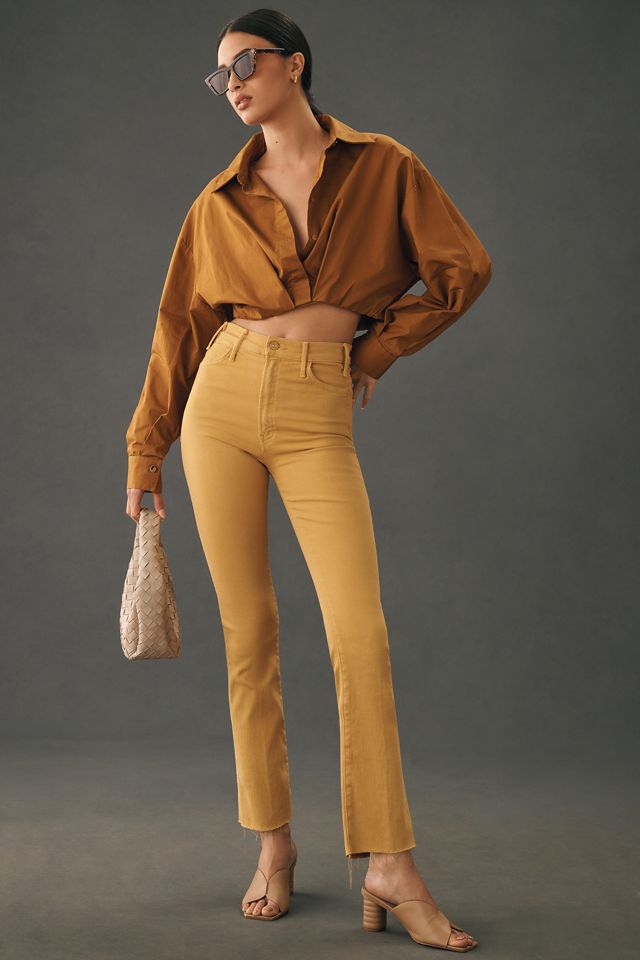 MOTHER The Hustler Ankle Fray Jeans