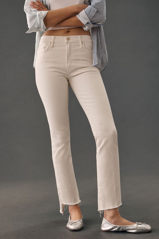 MOTHER The Insider Crop Step Fray Jeans #1