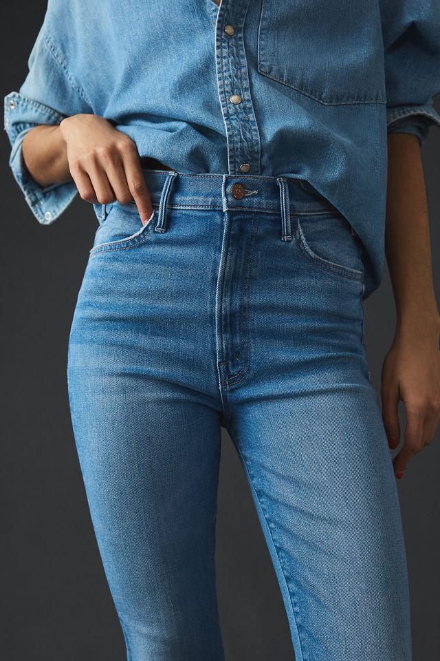 MOTHER The Hustler High-Rise Ankle Fray Jeans #3