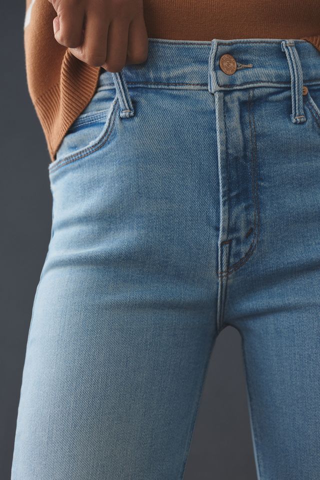 MOTHER The Dazzler Crop Fray Mid-Rise Straight Leg Jeans #2