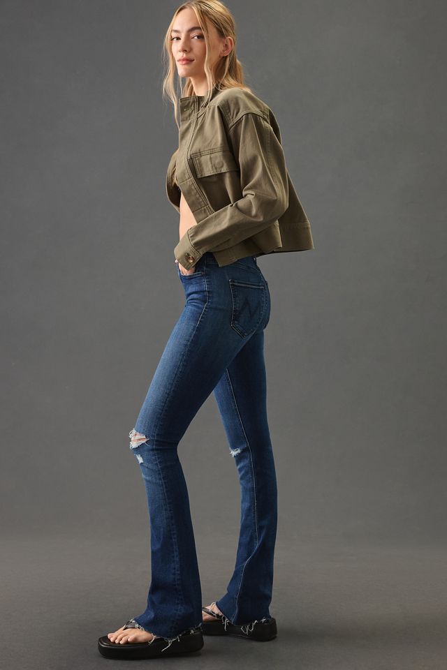 MOTHER The Runaway Fray High-Rise Mini Boot Jeans #3