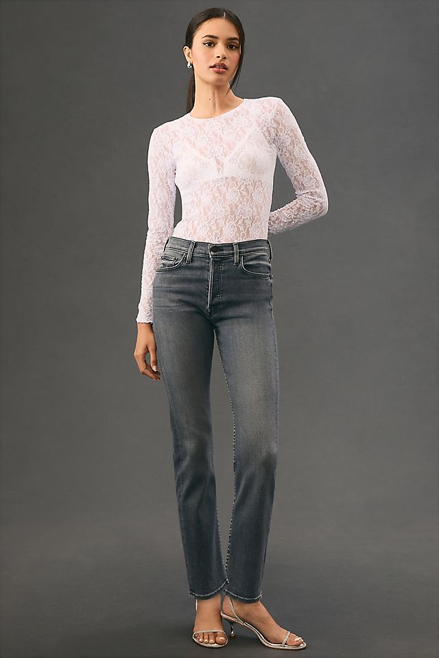 MOTHER The Tomcat High-Rise Straight-Leg Ankle Jeans MOTHER The Tomcat High-Rise Straight-Leg Ankle Jeans