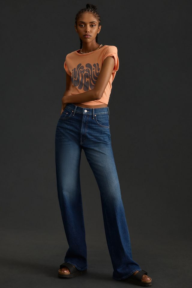 MOTHER The Lasso Heel High-Rise Wide-Leg Jeans