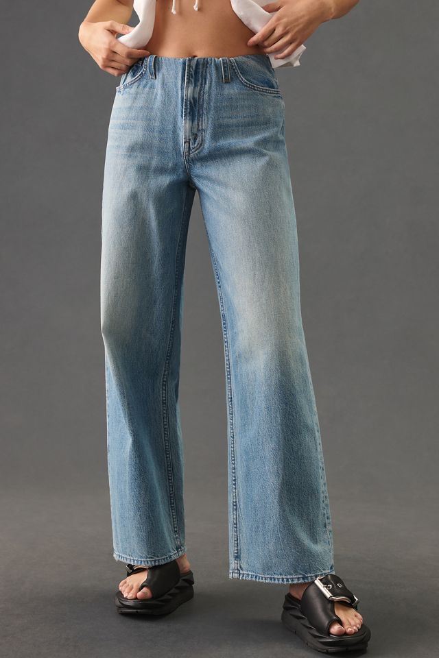 MOTHER The Tucked Under Spinner High-Rise Wide-Leg Jeans #1