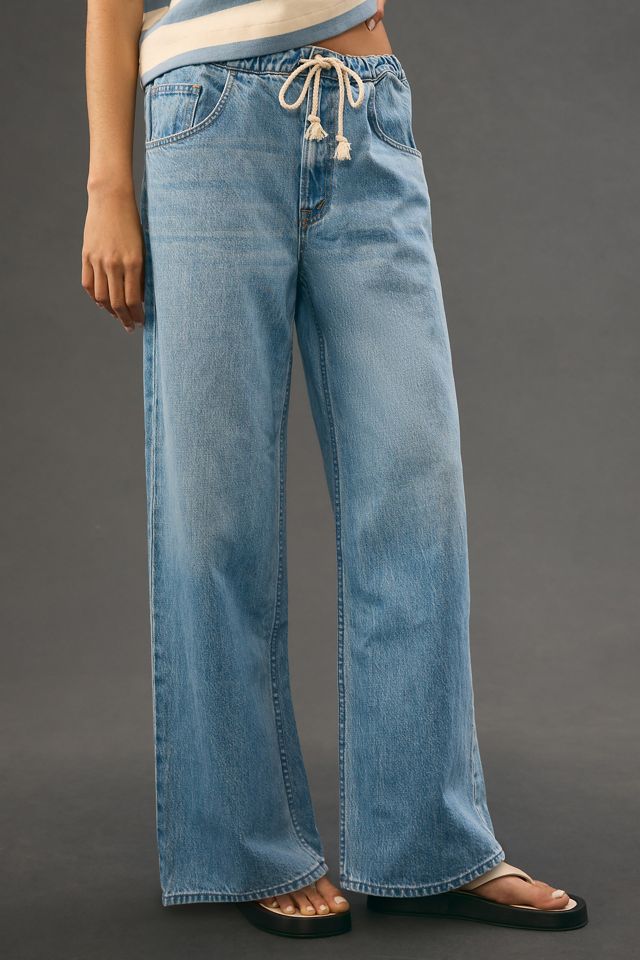 MOTHER SNACKS! The Drawn Fun Dip Nerdy Wide-Leg Baggy Jeans