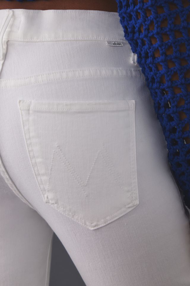 MOTHER The Insider Mid-Rise Crop Step Fray Jeans #5