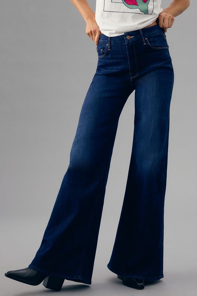 MOTHER The Roller Sneak High-Rise Wide-Leg Jeans #1