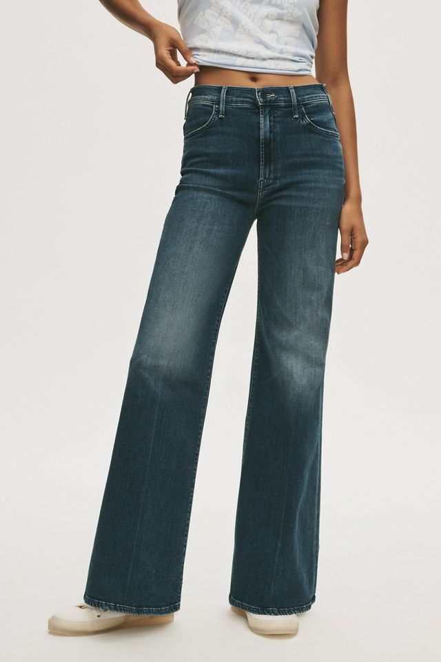 MOTHER The Hustler Roller Sneak High-Rise Wide-Leg Jeans #1