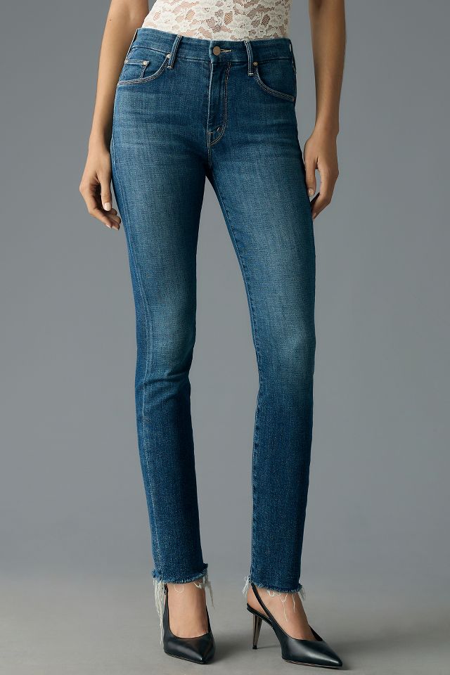 MOTHER The Looker Ankle Fray Jeans | Anthropologie