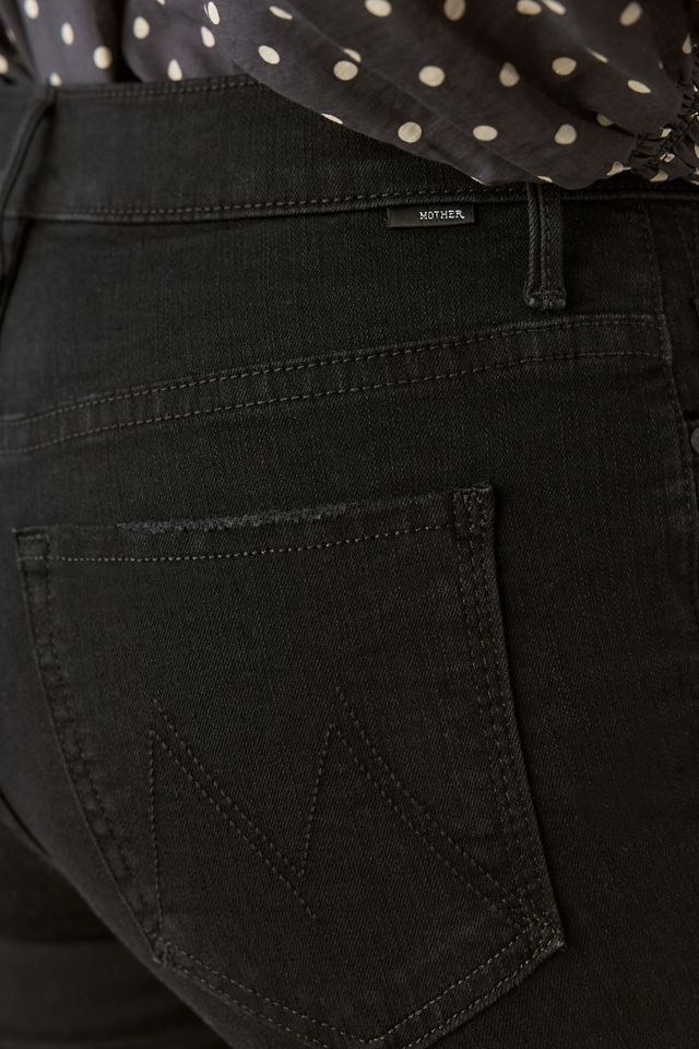 MOTHER The Insider Mid-Rise Crop Step Fray Jeans #5