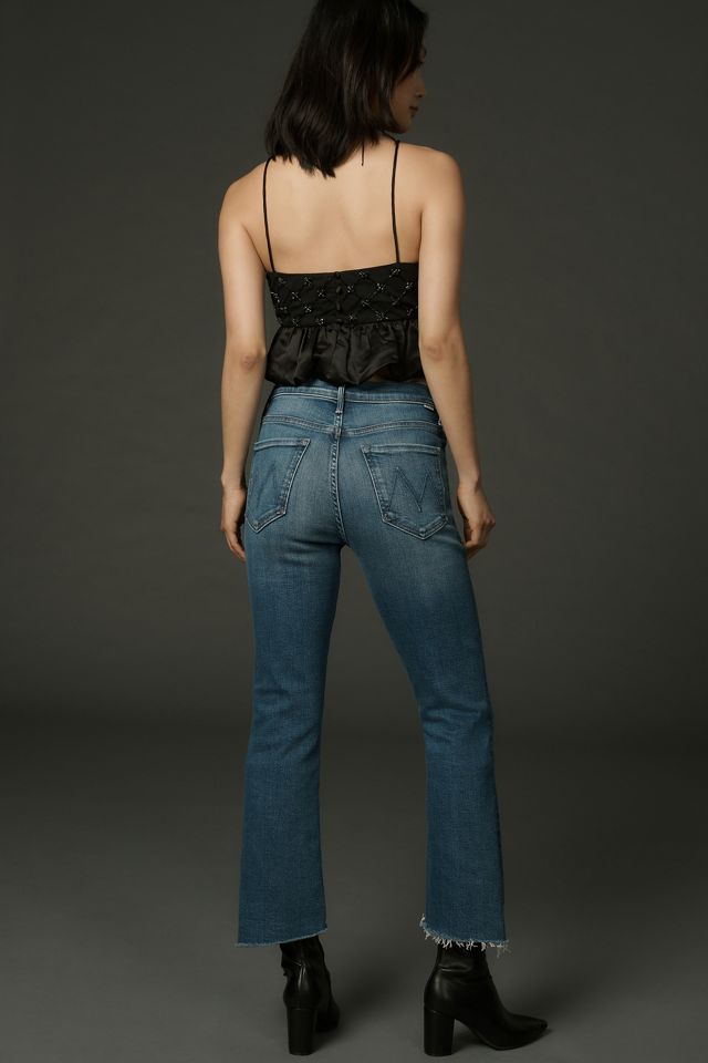 MOTHER The Insider Mid-Rise Crop Step Fray Jeans #2