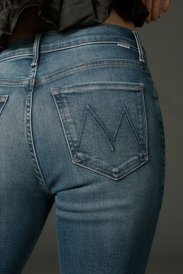 MOTHER The Insider Crop Step Fray Jeans | Anthropologie