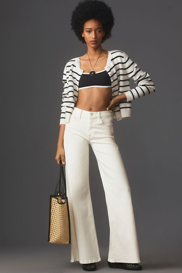 MOTHER The Twister Skimp Mid-Rise Flare Jeans #4
