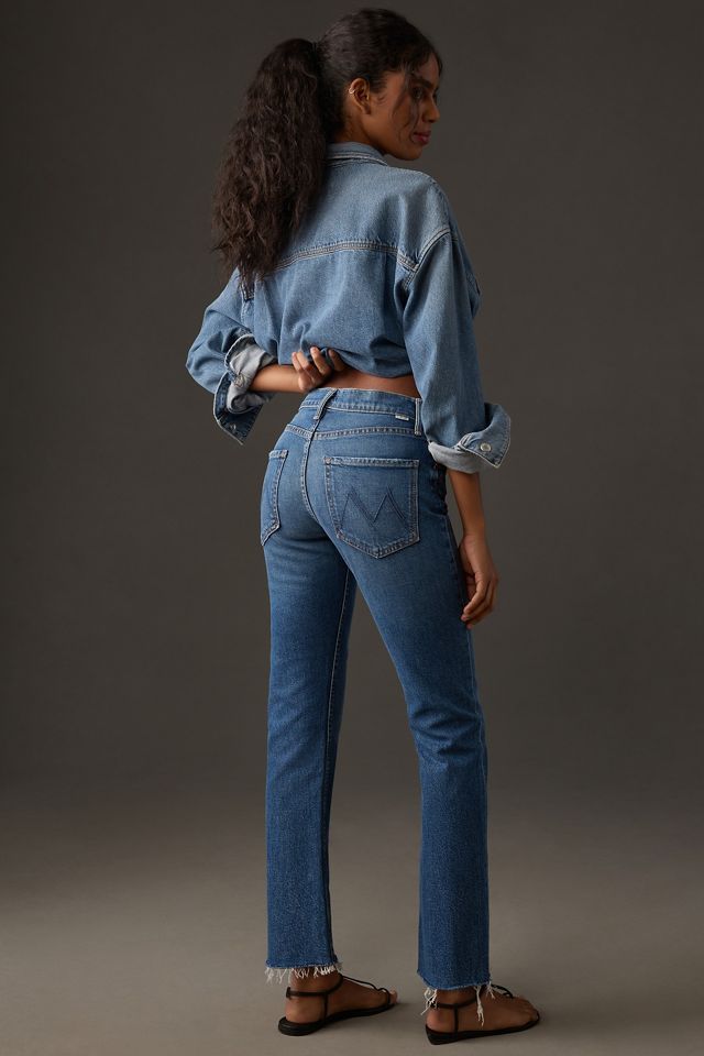MOTHER Rider Ankle Fray Mid-Rise Jeans #2