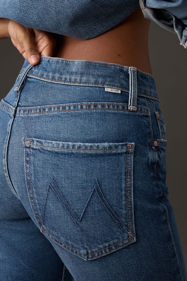 MOTHER Rider Ankle Fray Mid-Rise Jeans #4