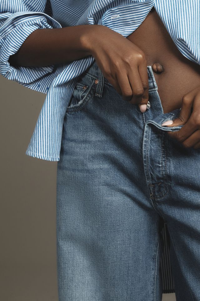 MOTHER The Ditcher Roller Sneak Wide-Leg Jeans #3