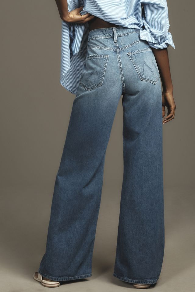 MOTHER The Ditcher Roller Sneak Wide-Leg Jeans #4