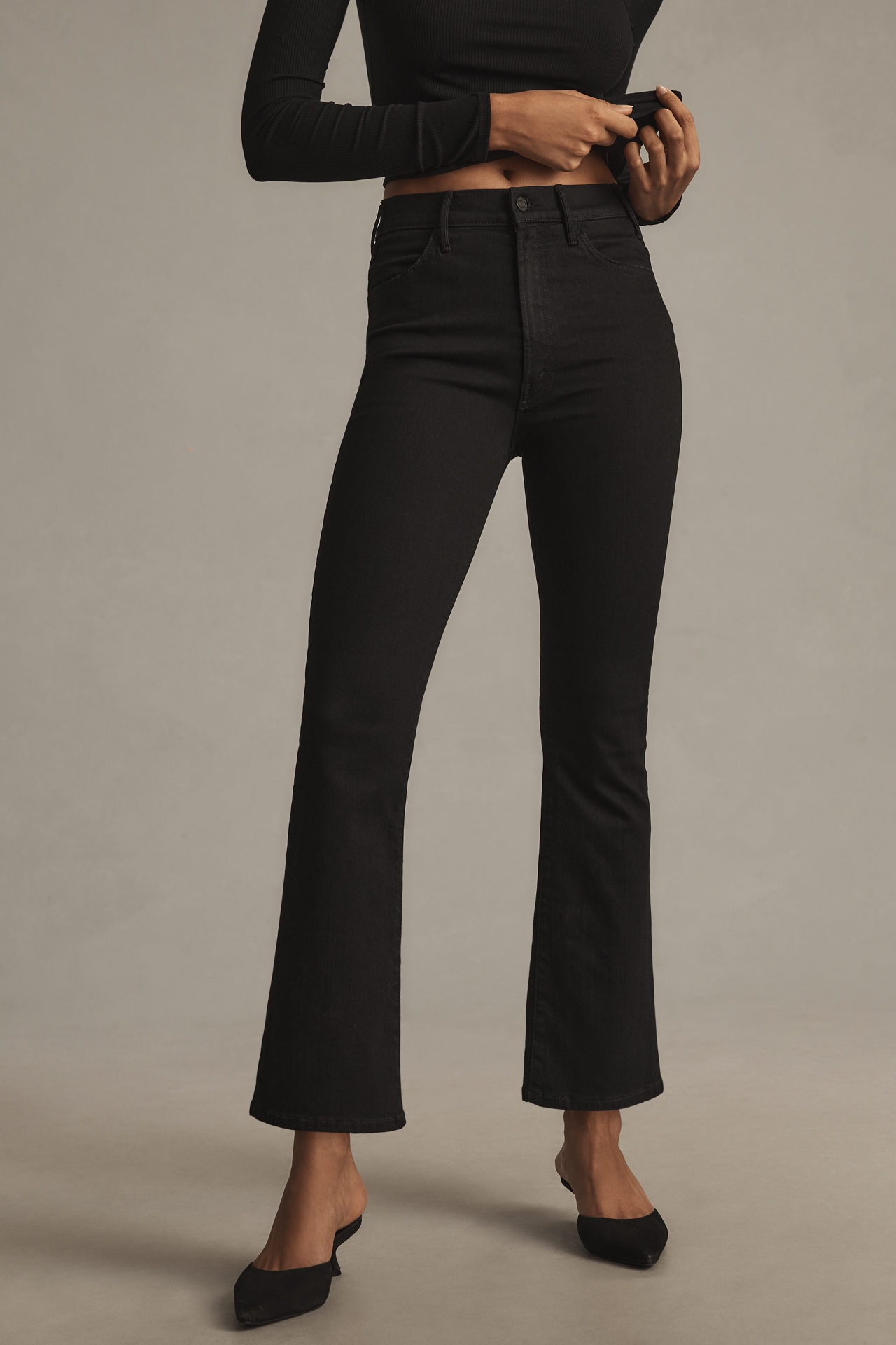 MOTHER The Hustler High-Rise Ankle Jeans