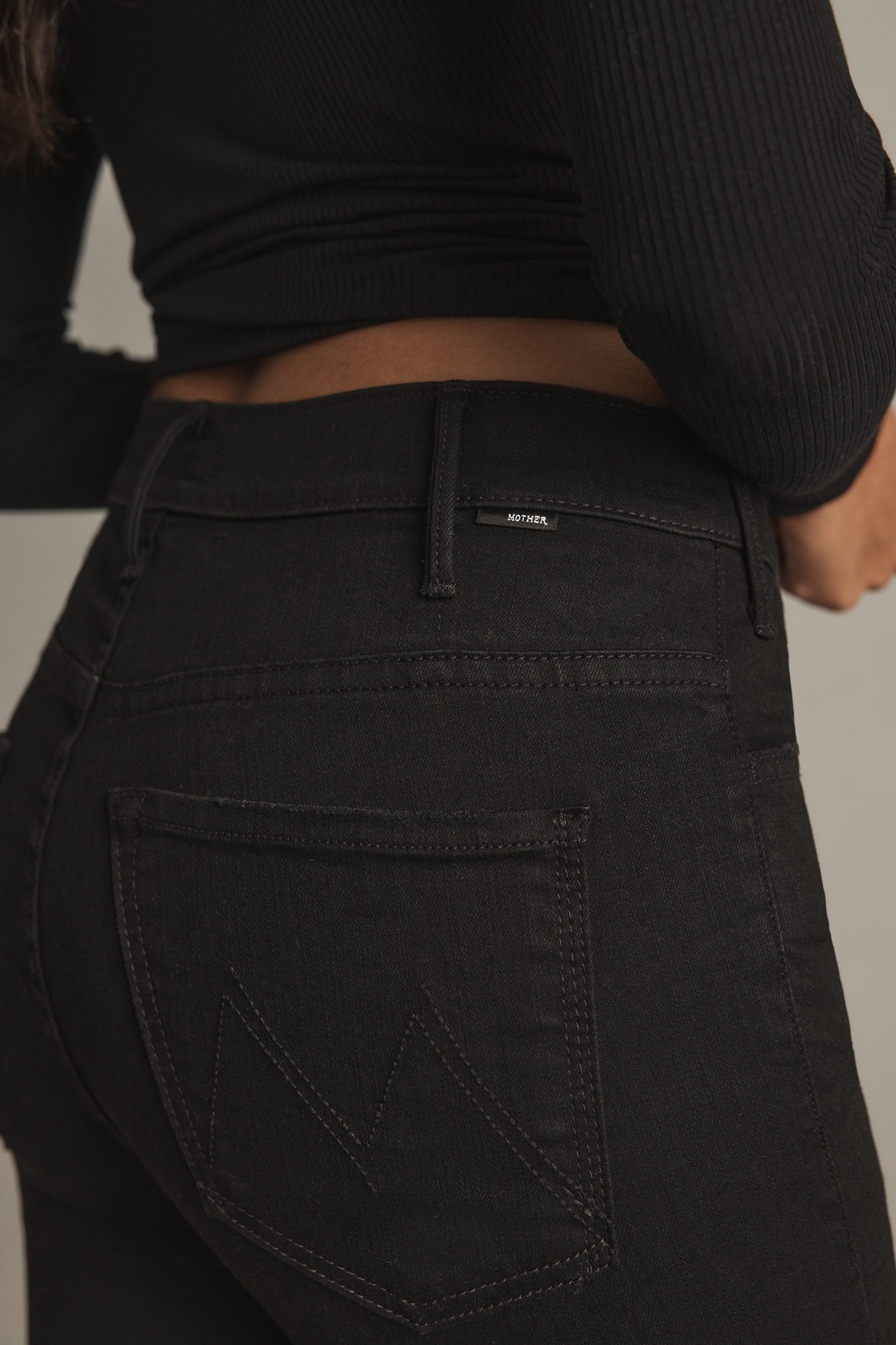 MOTHER The Hustler High-Rise Ankle Jeans