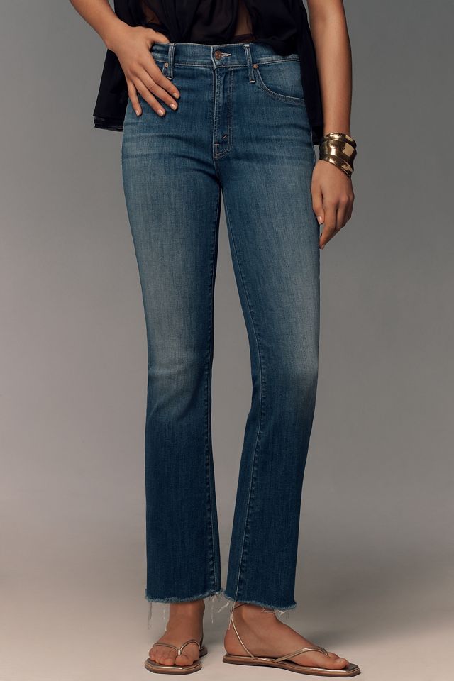MOTHER The Insider Flood Crop Flare Jeans #1