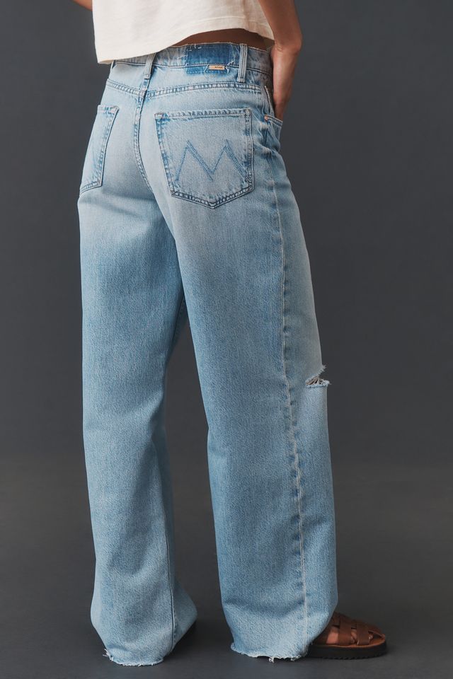 MOTHER The Spinner Zip Sneak Wide-Leg Jeans #2