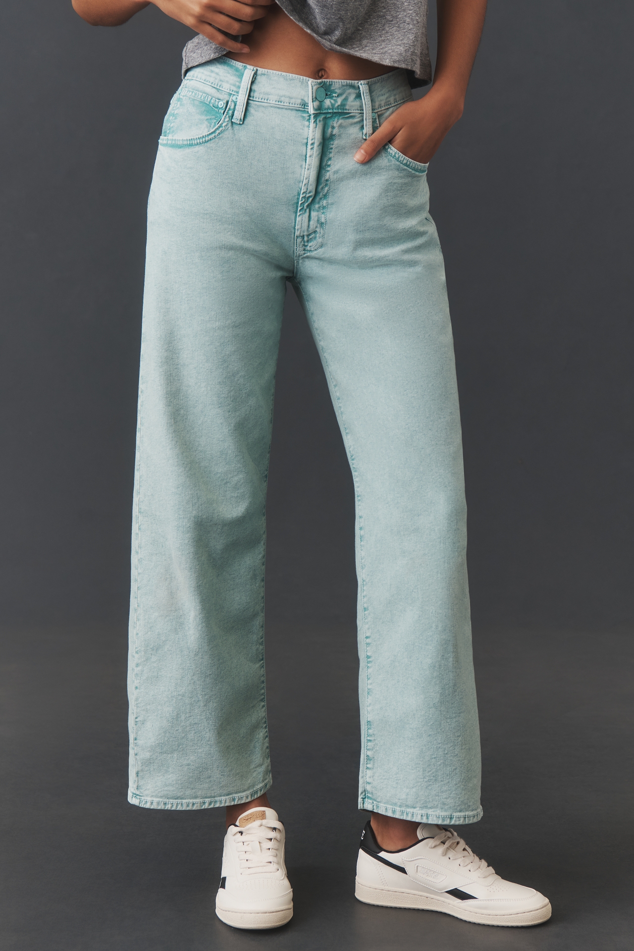 MOTHER The Dodger Ankle High-Rise Straight-Leg Jeans