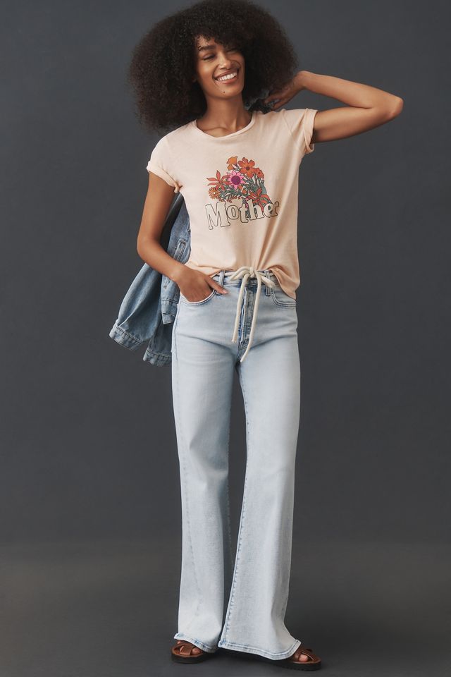 MOTHER The Tomcat Roller High-Rise Wide-Leg Jeans | Anthropologie