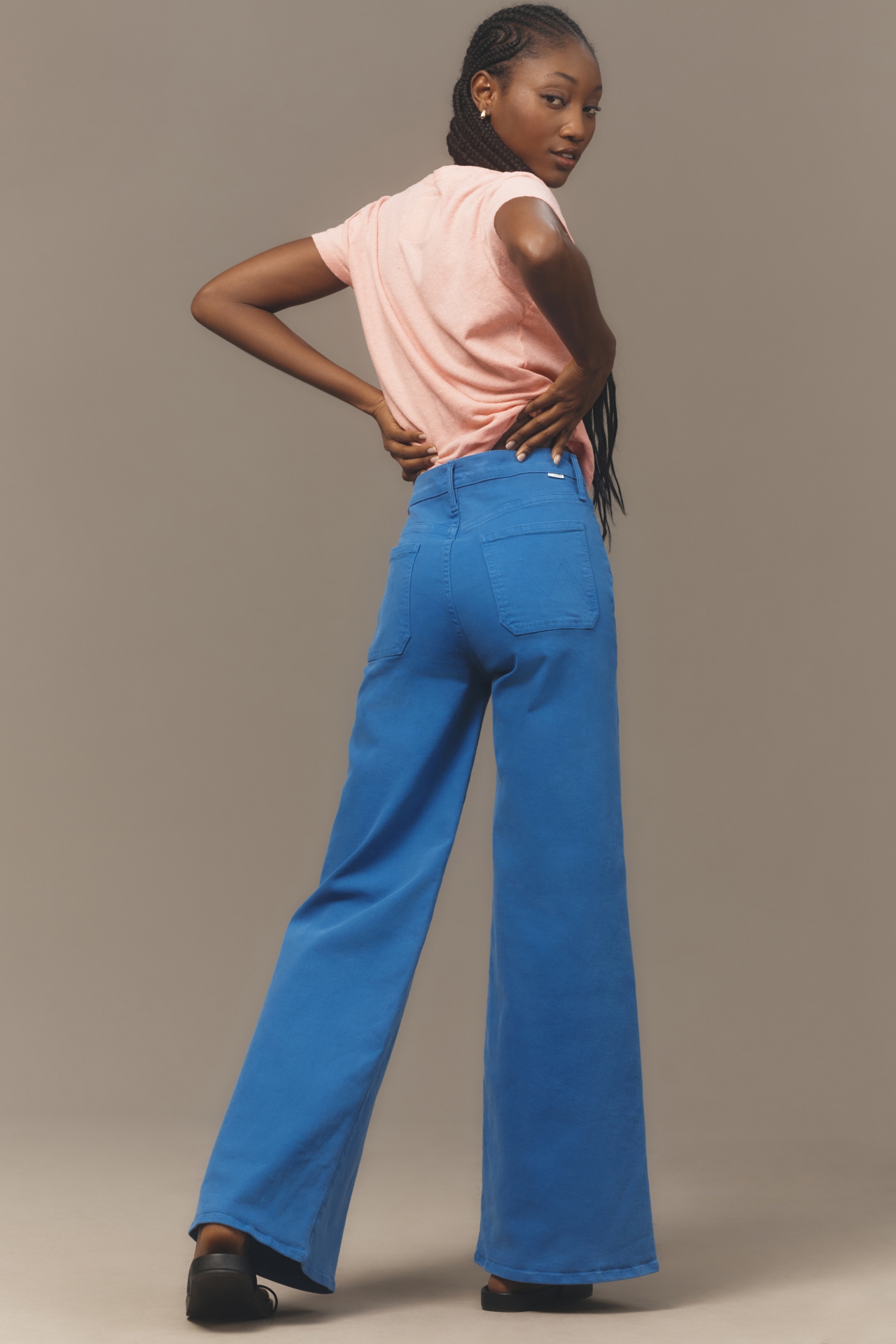 MOTHER The Patch Pocket Undercover Sneak Wide-Leg Jeans