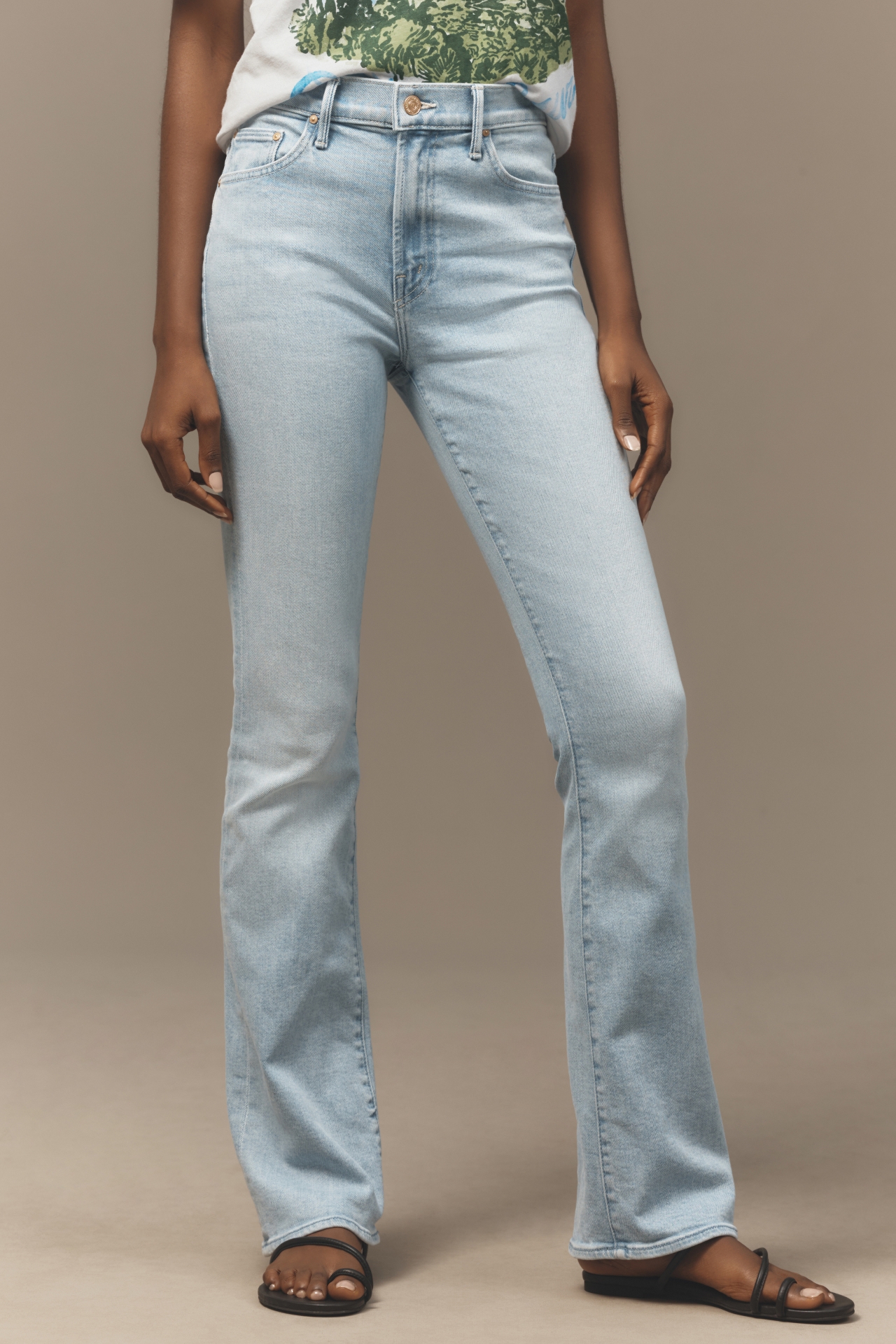 MOTHER The Insider Sneak High-Rise Flare Jeans