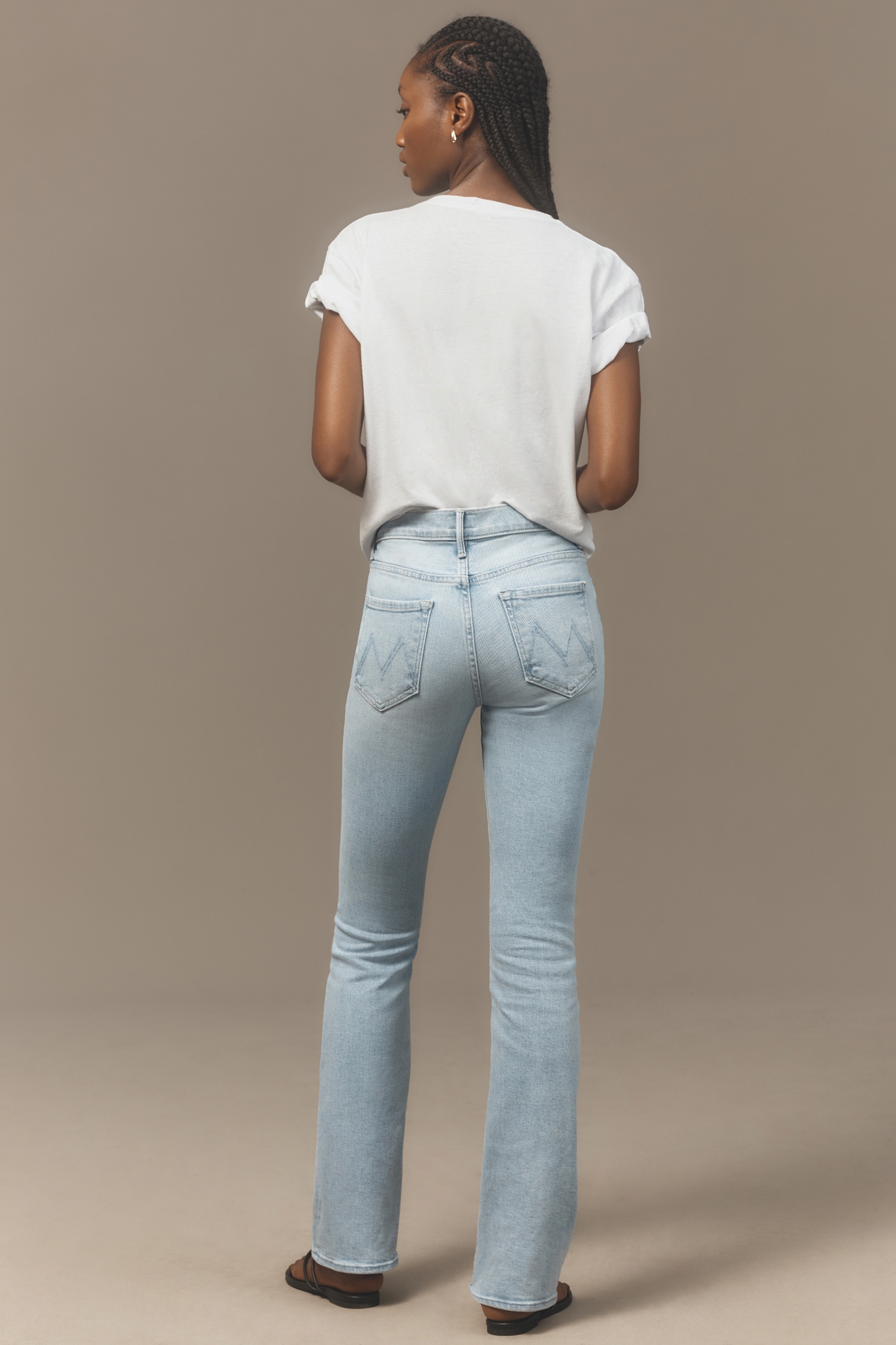 MOTHER The Insider Sneak High-Rise Flare Jeans