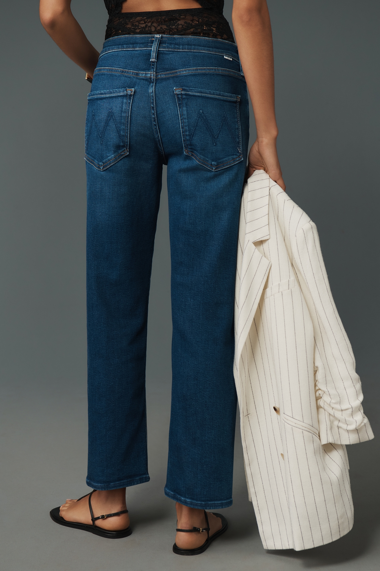 MOTHER The Rambler Mid-Rise Ankle Jeans