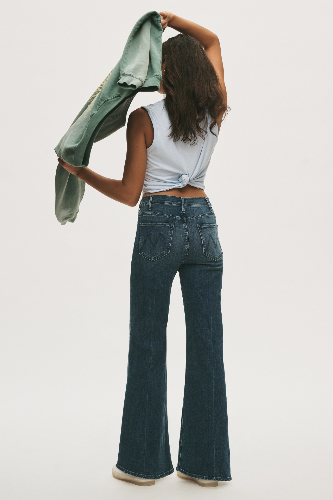 MOTHER Hustler Roller Skimp High-Rise Wide-Leg Jeans