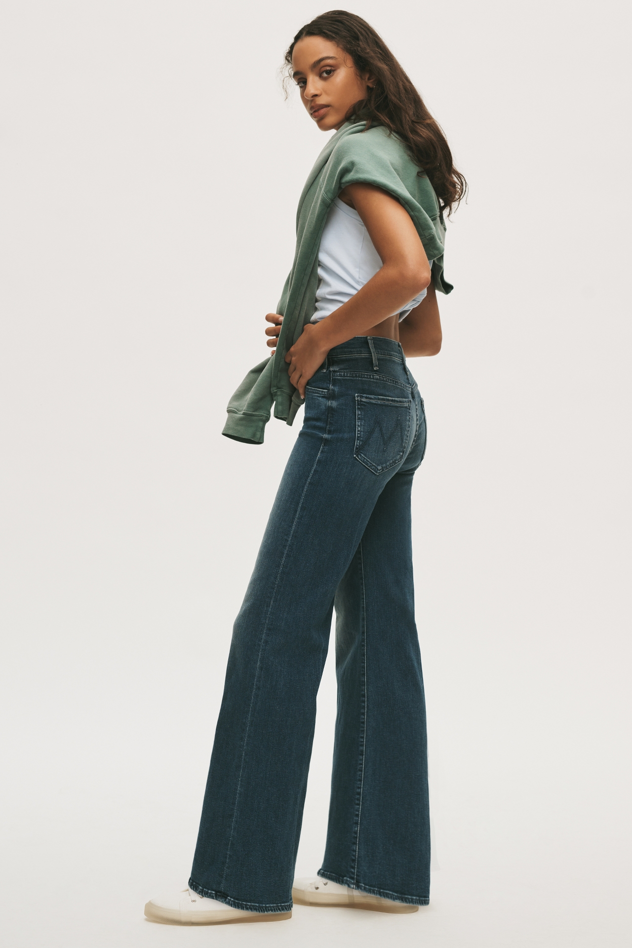 MOTHER Hustler Roller Skimp High-Rise Wide-Leg Jeans