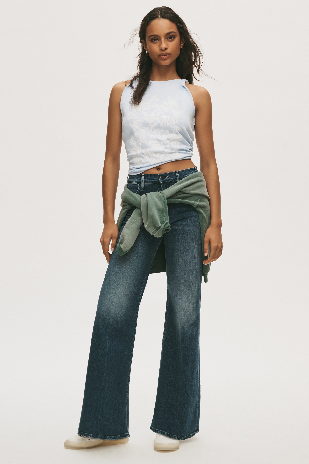 MOTHER Hustler Roller Skimp High-Rise Wide-Leg Jeans