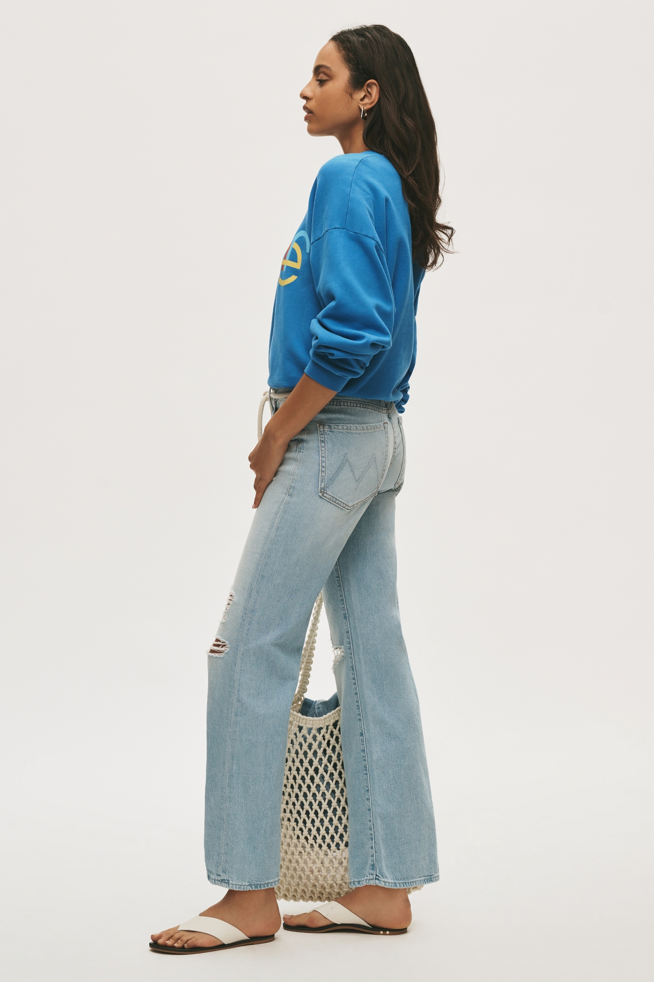 MOTHER Rambler Flood Mid-Rise Straight-Leg Jeans