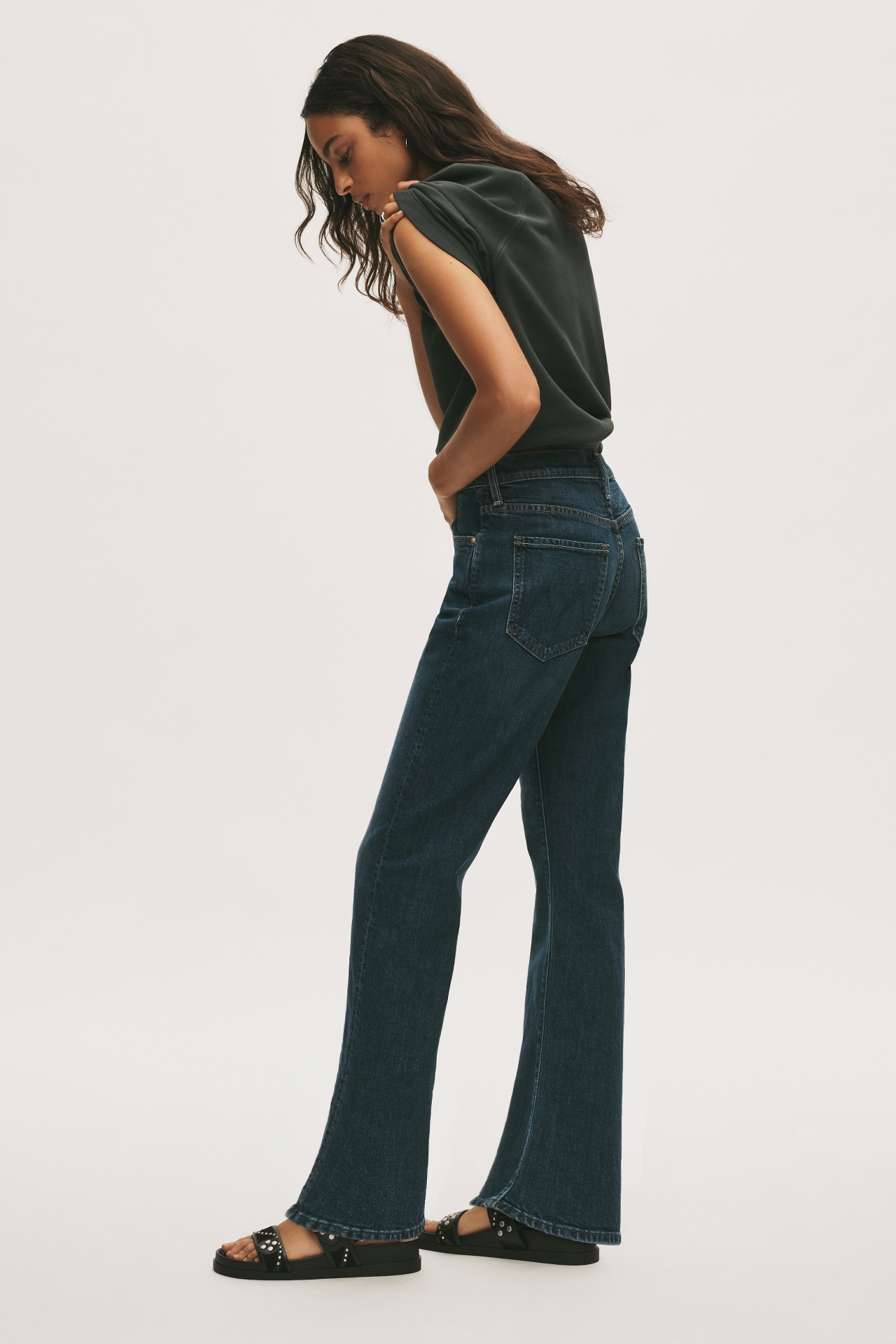 MOTHER Ditcher Hover High-Rise Straight-Leg Jeans