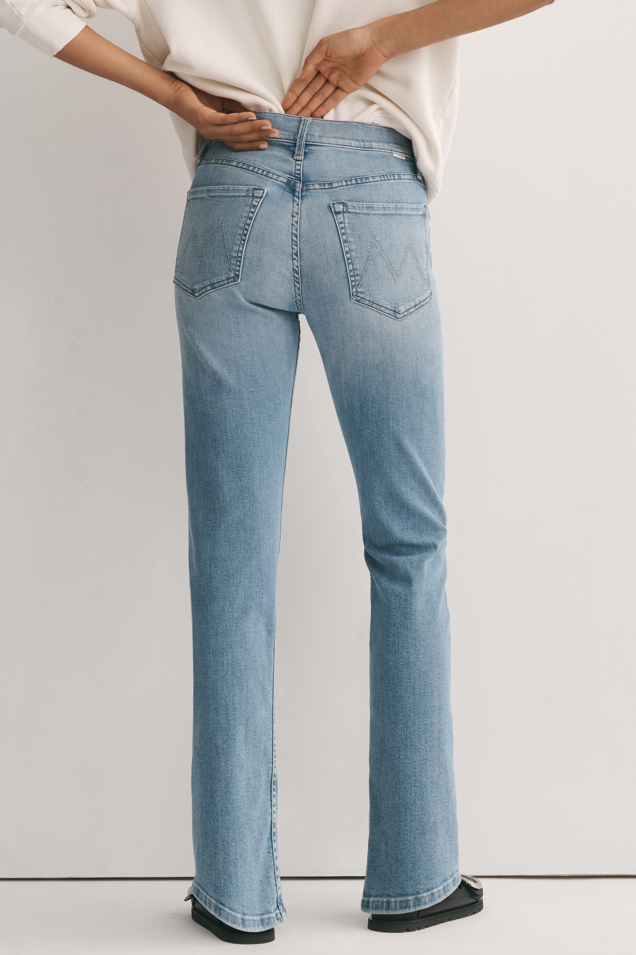 MOTHER Tomcat Skimp High-Rise Straight-Leg Jeans