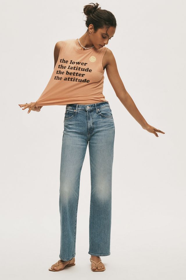 MOTHER Kick It High-Rise Straight-Leg Jeans #3
