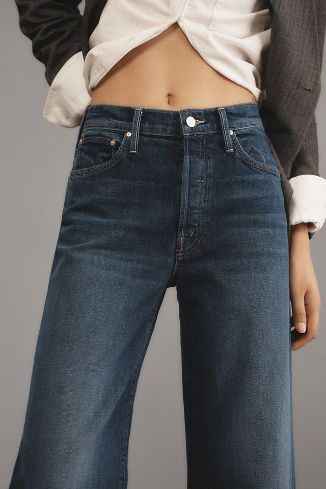 Mother Lil' Ditcher Roller Sneak Jeans | Anthropologie