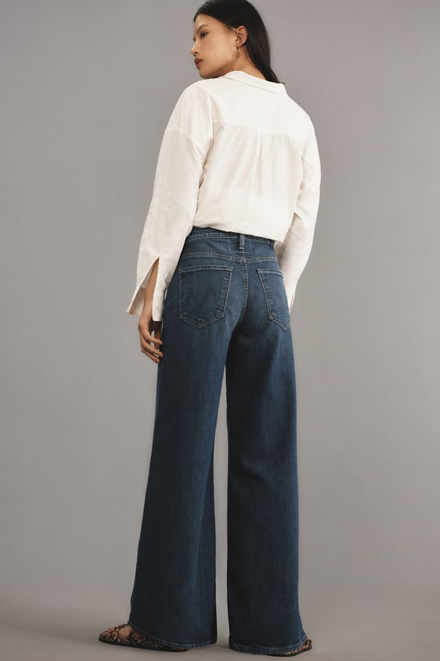 Mother Lil' Ditcher Roller Sneak Jeans | Anthropologie