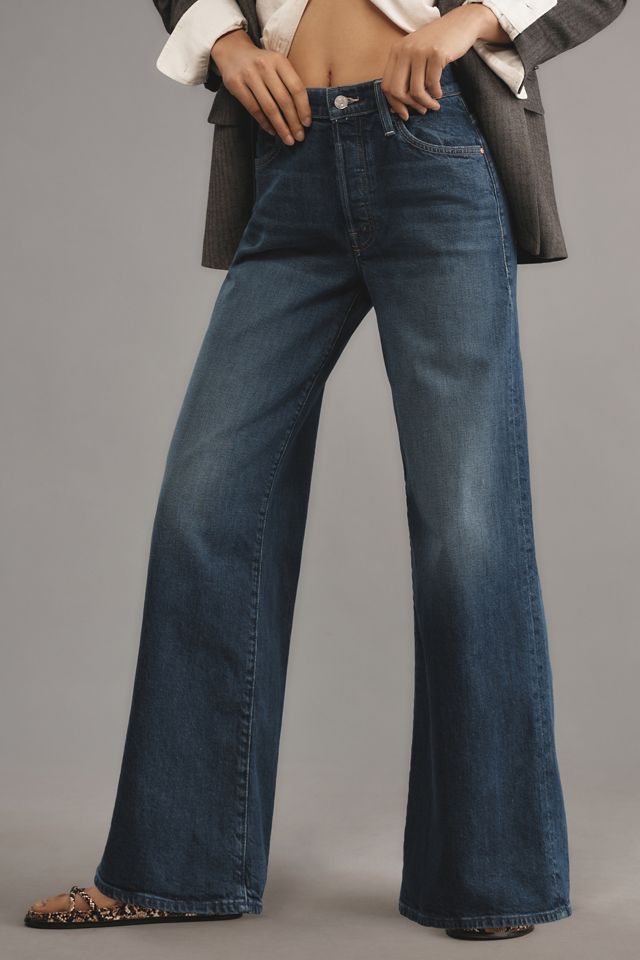 Mother Lil' Ditcher Roller Sneak Jeans | Anthropologie