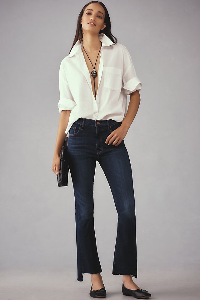 MOTHER The Insider Crop Step Fray Jeans | Anthropologie MOTHER The Insider Crop Step Fray Jeans | Anthropologie