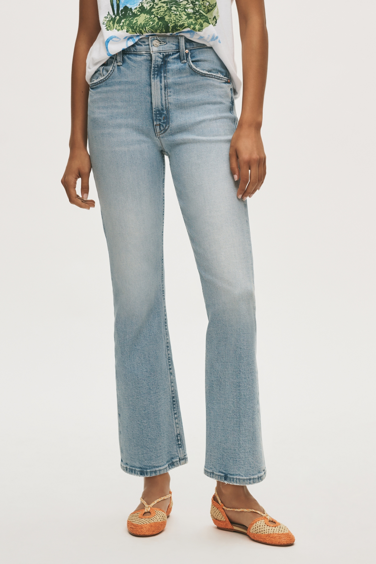 MOTHER Scooter High-Rise Flare Jeans