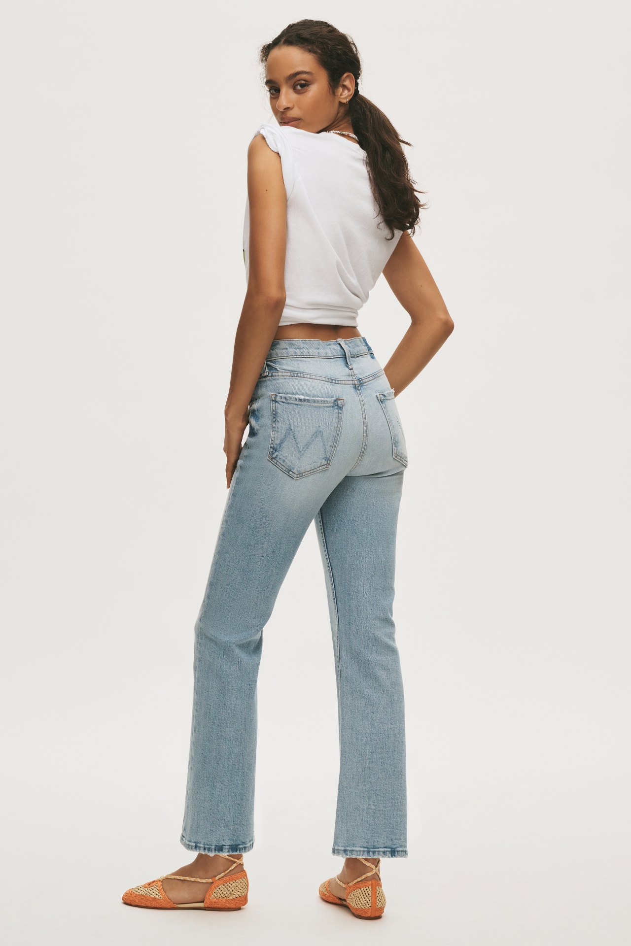 MOTHER Scooter High-Rise Flare Jeans