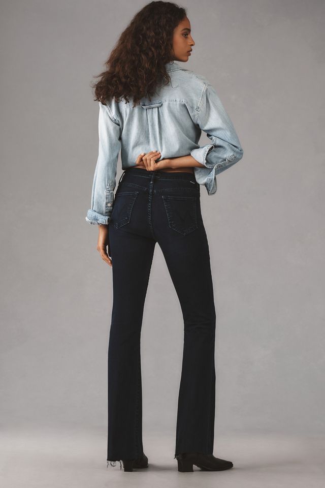 MOTHER Weekender Fray Mid-Rise Flare Jeans #4