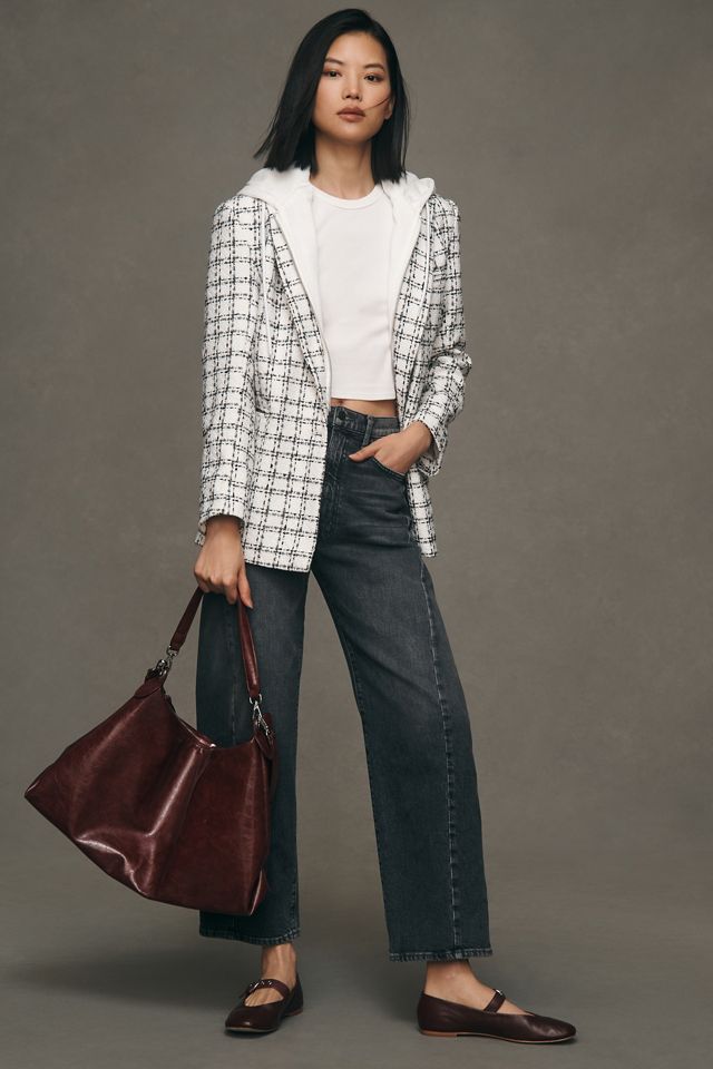 MOTHER Half Pipe Flood High-Rise Tapered Jeans #1