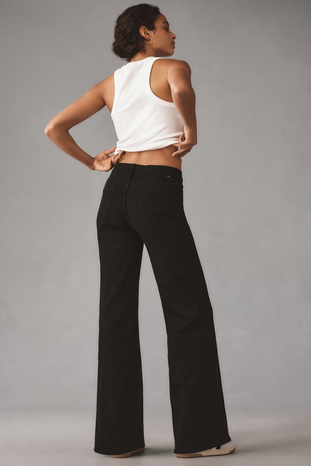 MOTHER Twister Sneak High-Rise Wide-Leg Jeans