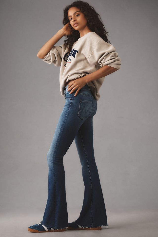 MOTHER Cruiser Sneak Straight Mid-Rise Fray Jeans #2